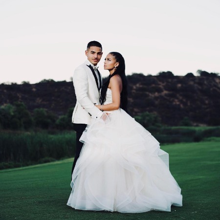 Chrissy Stokes and her husband Giovanni Morales.